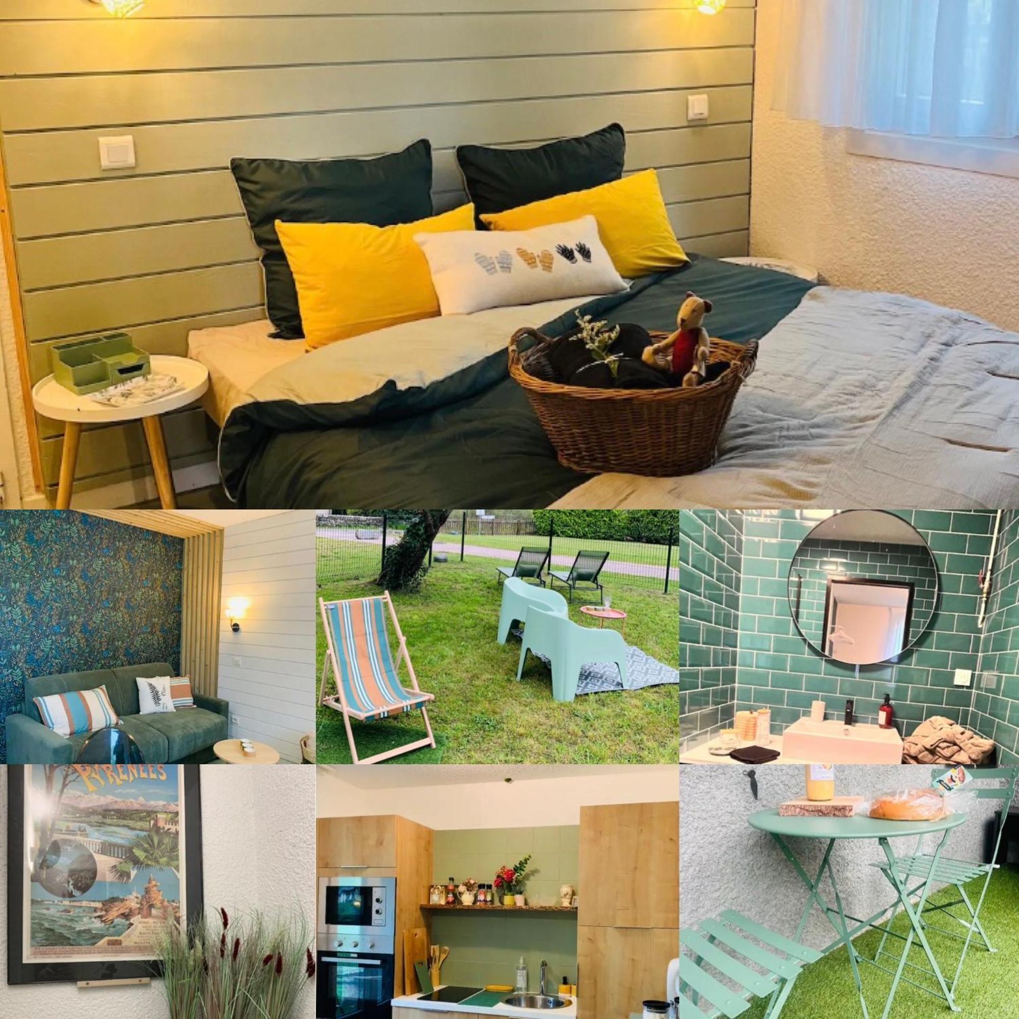 Bielle La Suite Unique - Le Jardin Sur Les Pyrenees- Vue Panoramique Montagne -Jardin Cloture Prive De 100M2-Parking-Linge De Lit Et Serviettes Compris- מראה חיצוני תמונה